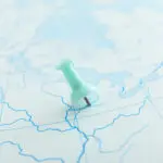 Pin location in map